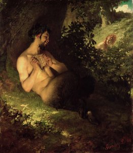 Faune et nymphe, 1868